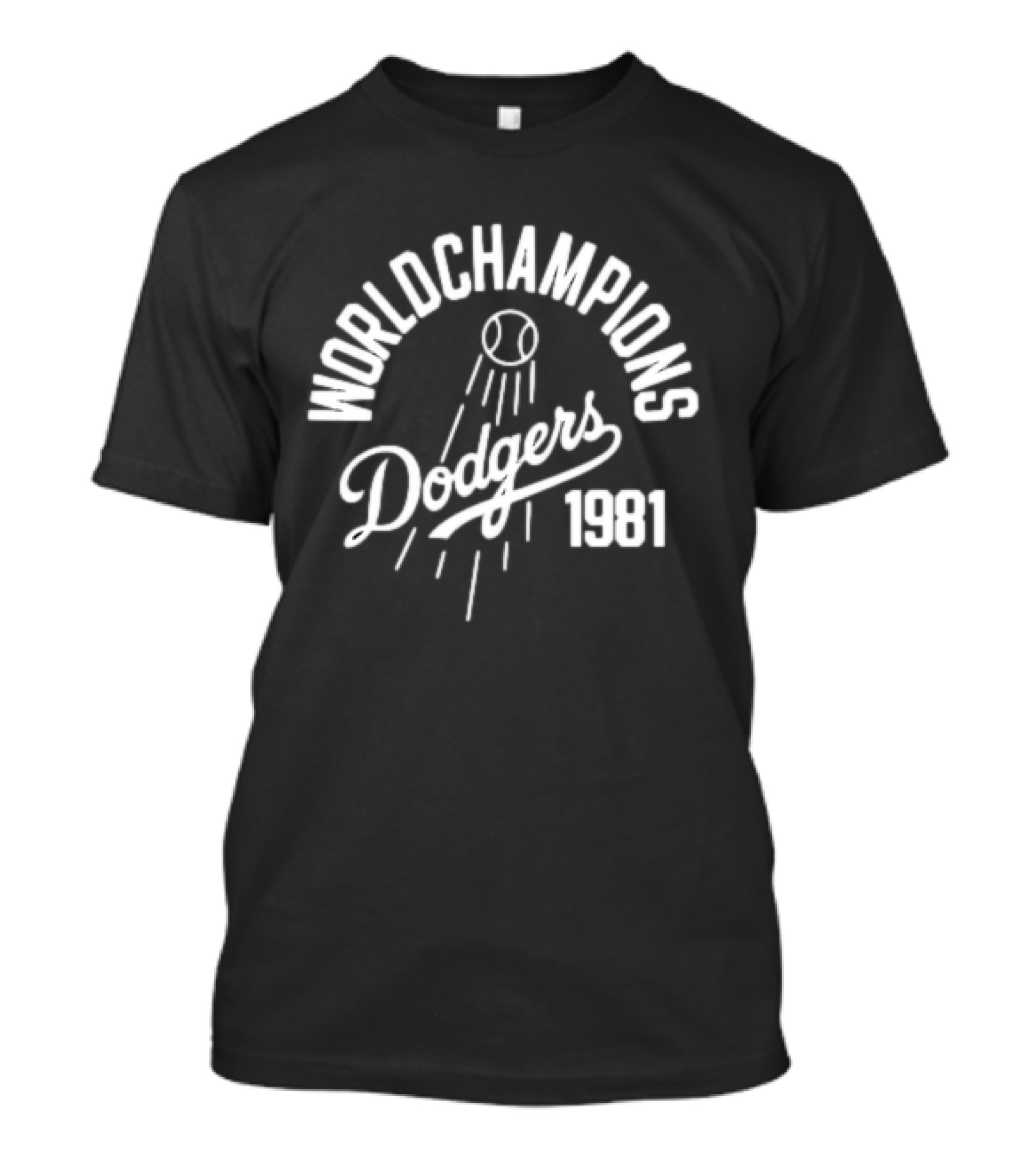 World Champions Dodgers 1981 Baseball T-Shirt