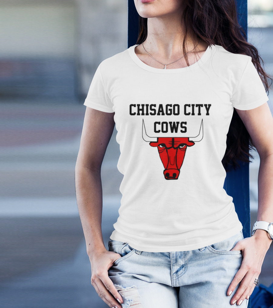 Chisago City Cows Red Bull Head T-Shirt