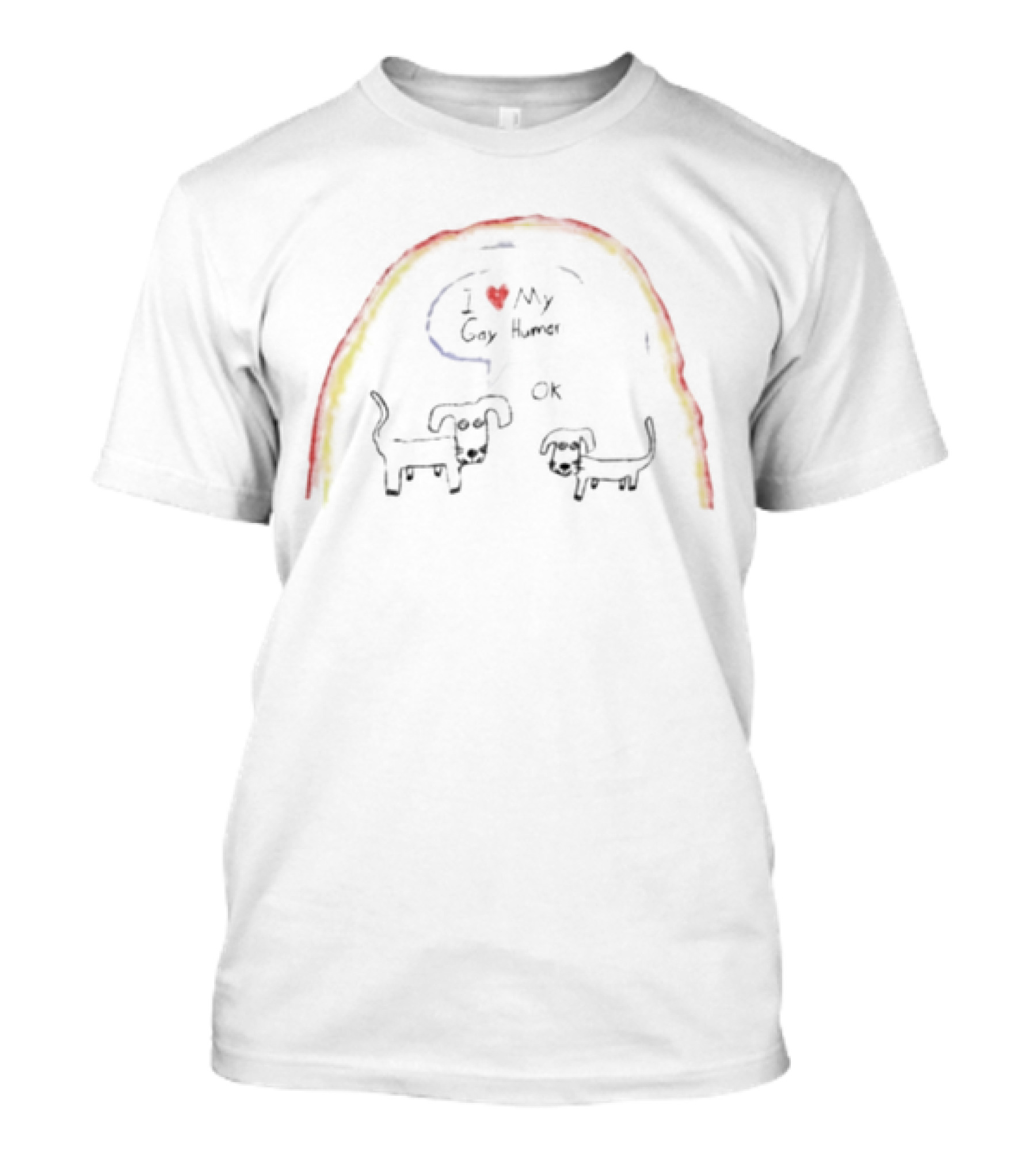 I Love My Gay Human OK Rainbow Dogs T-Shirt