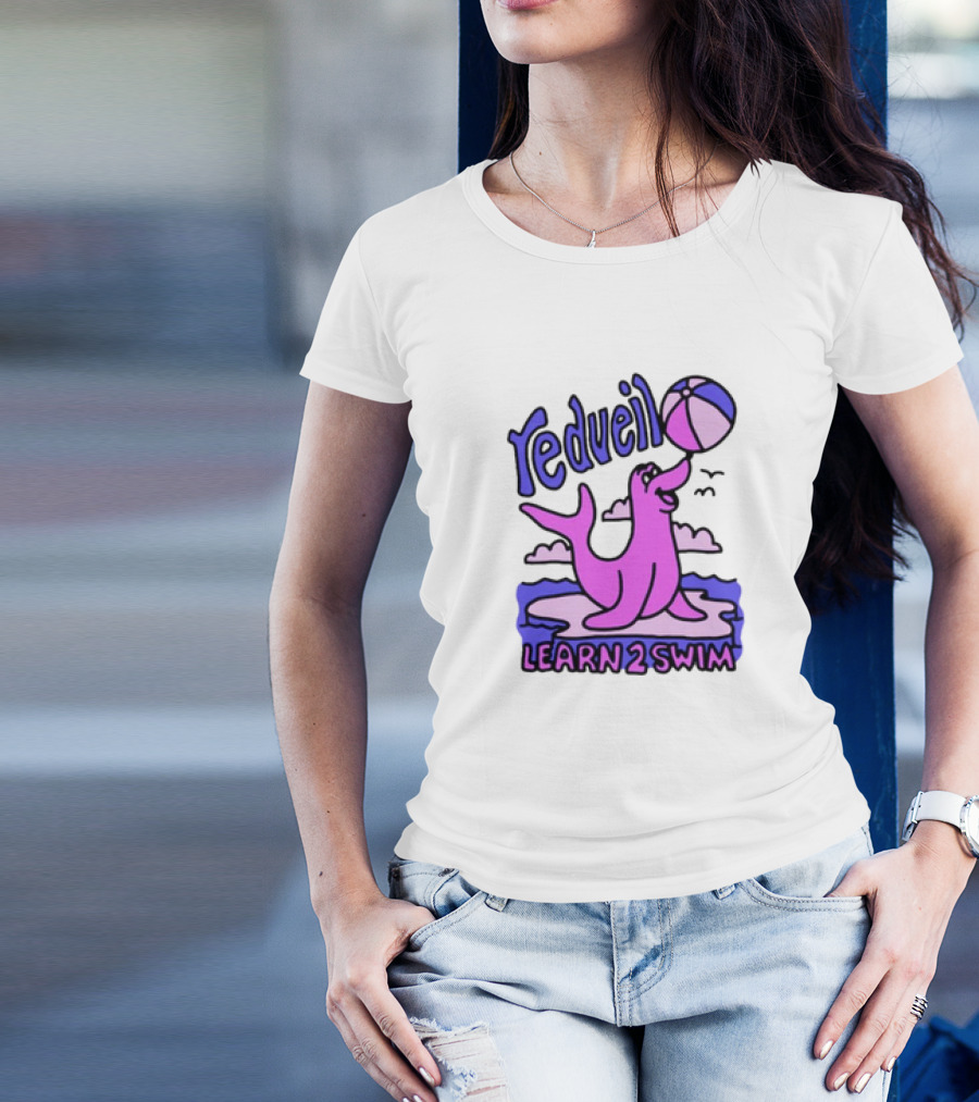 On Tour Dis Spring Redveil Learn 2 Swim Seal Beach Ball T-Shirt
