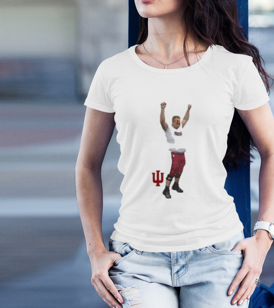 Mike Katic Indiana Hoosiers IU Logo Cartoon T-Shirt