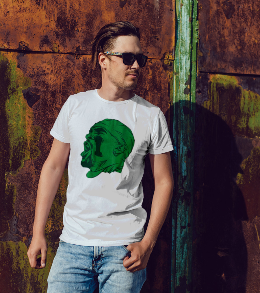 Philadelphia Eagles Jalen Hurts Green Illustration Yelling T-Shirt