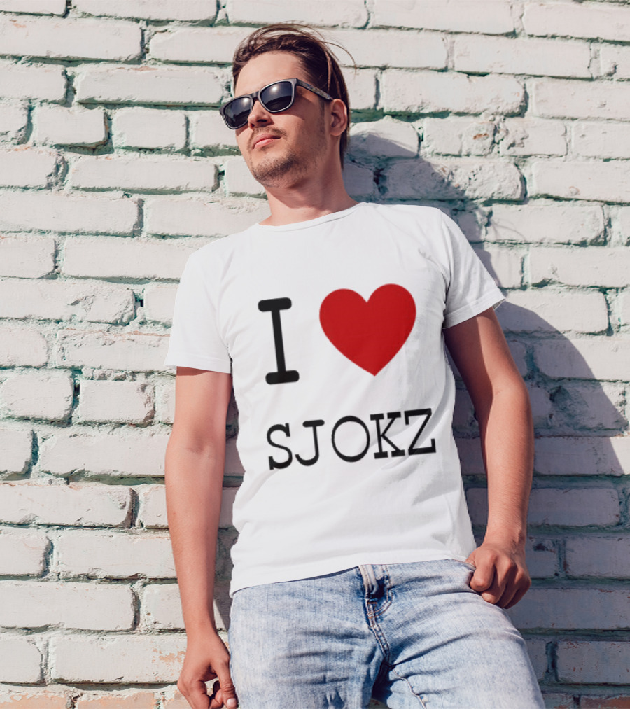 I Love Sjokz Fan T-Shirt Celebrating Popular Presenter T-Shirt