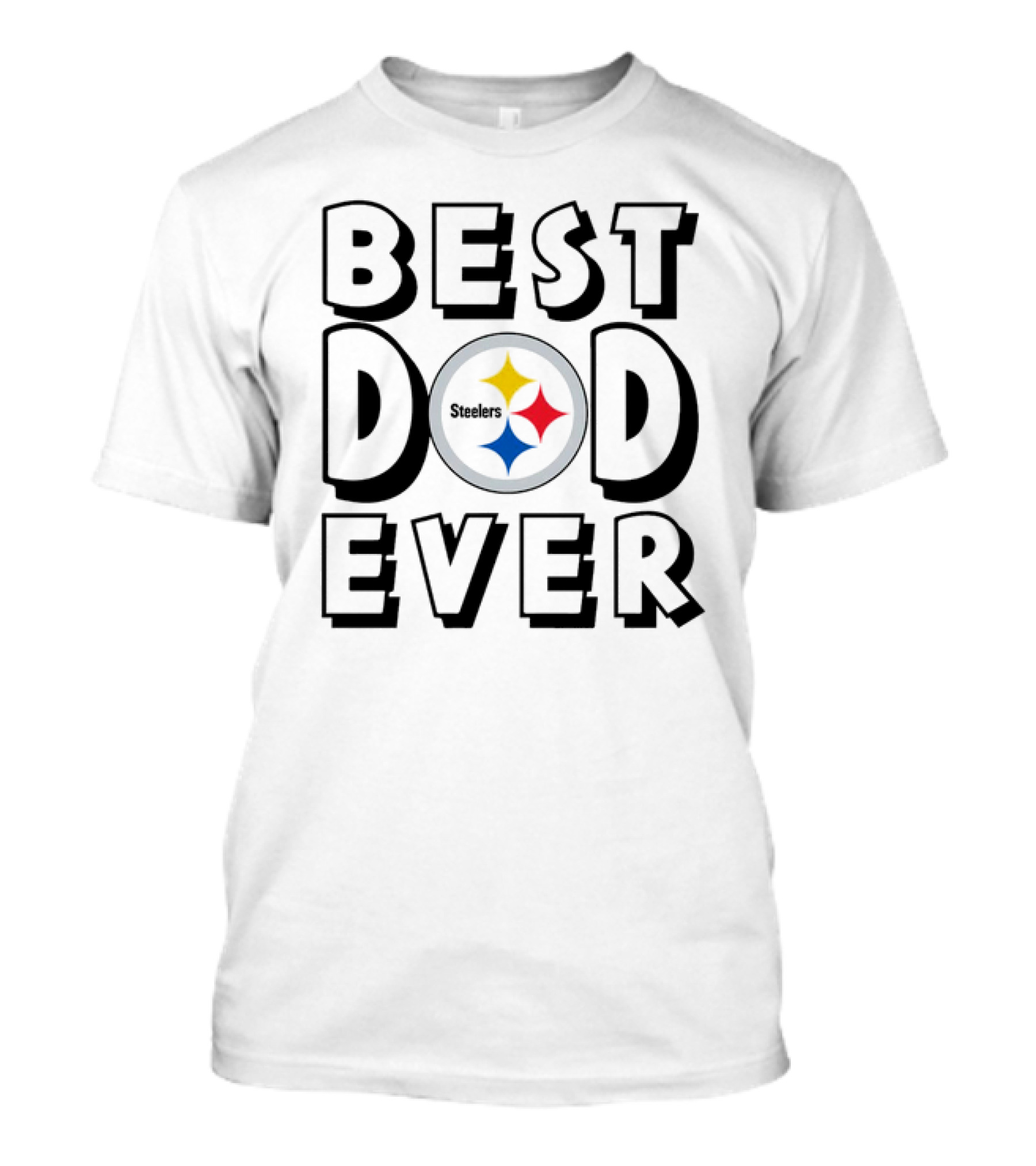 Best Dad Ever Pittsburgh Steelers NFL Football T-Shirt