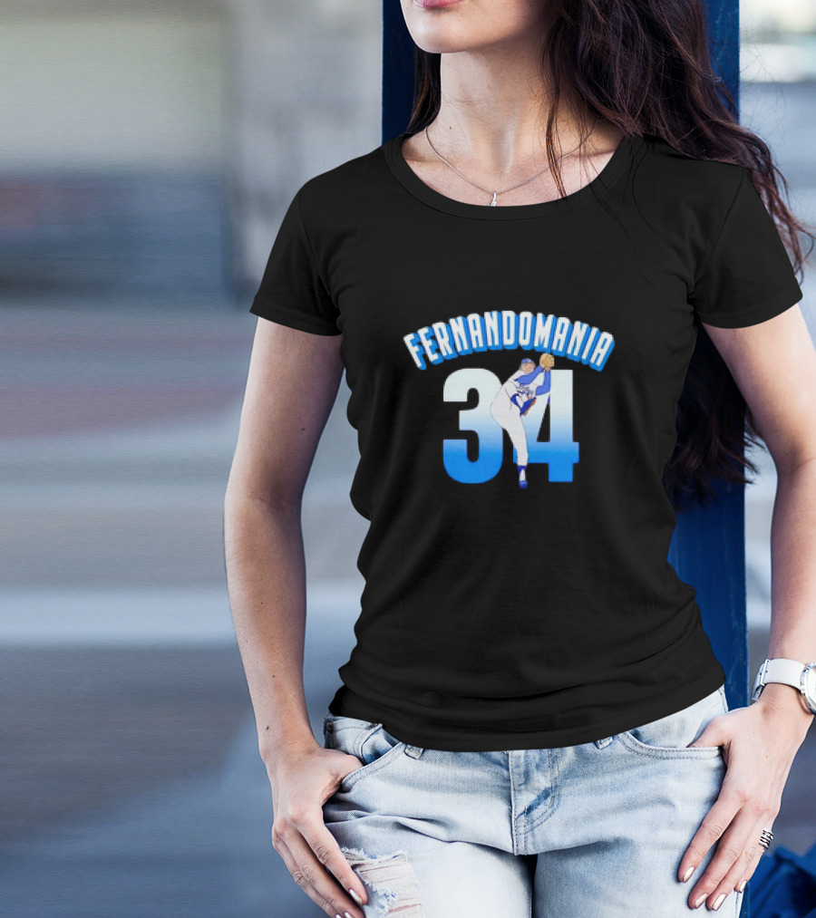 Fernandomania Vintage 34 Baseball Pitcher Iconic T-Shirt