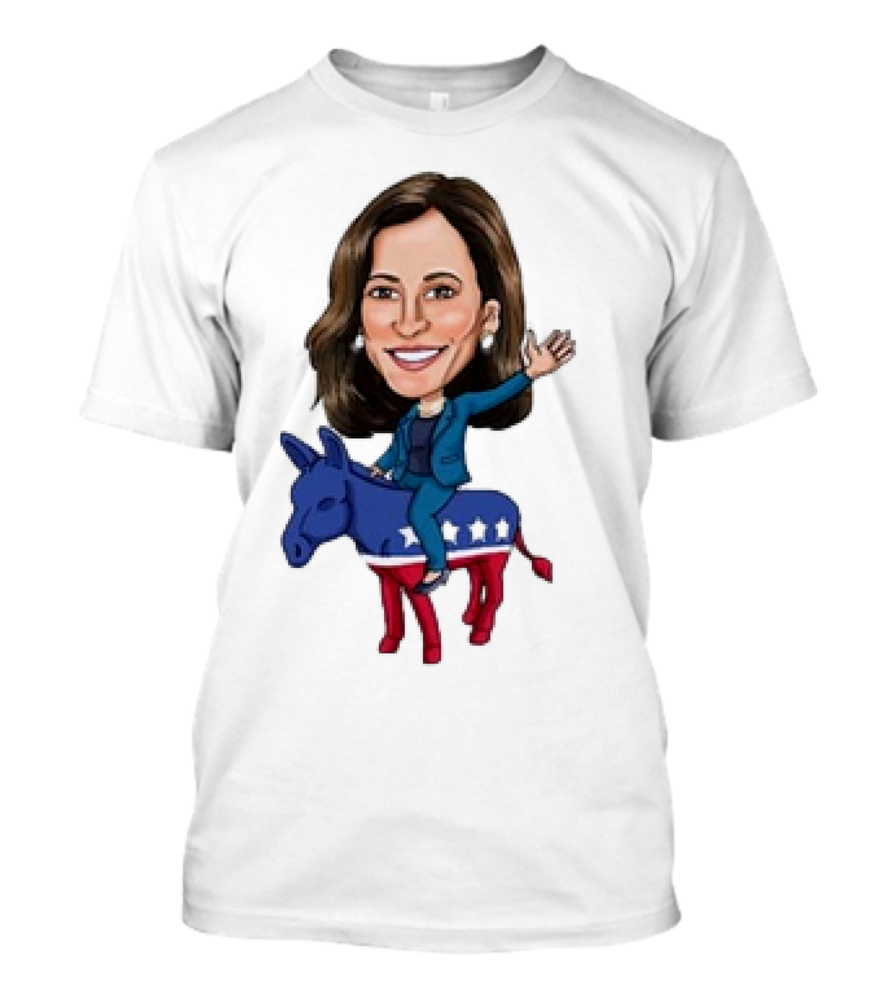 Democrat Champion 2024 Donkey Stars Iconic Political Figure T-Shirt