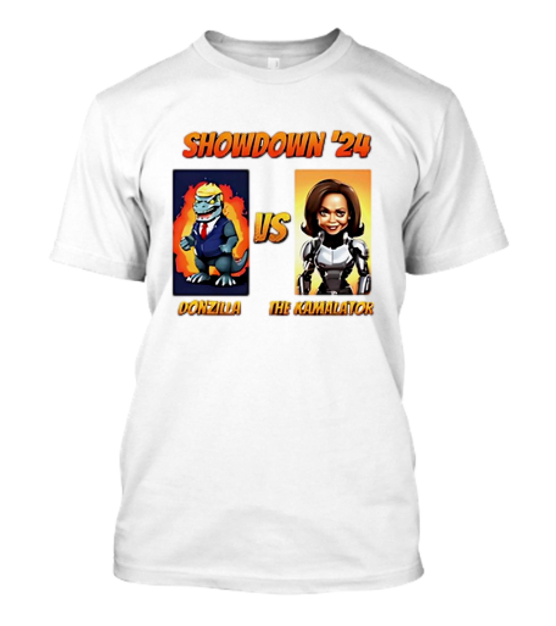 SHOWDOWN '24 DONZILLA VS THE KAMALATOR RETRO T-Shirt