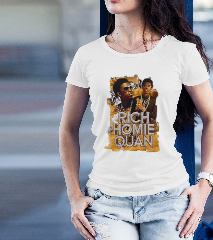 Rich Homie Quan Vintage Style Graphic Collage T-Shirt