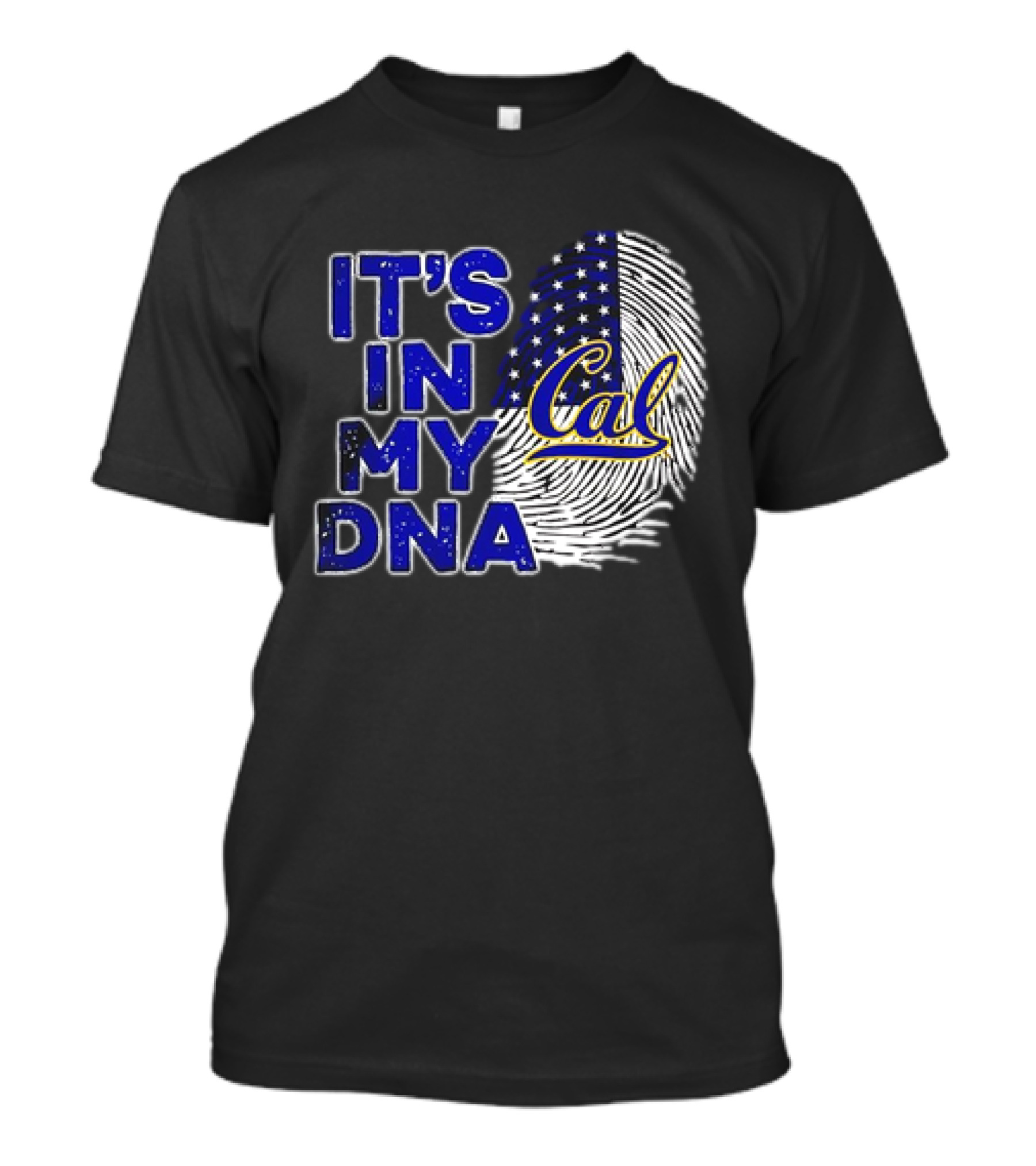 It's In My DNA Cal Golden Bears 2024 Fingerprint T-Shirt