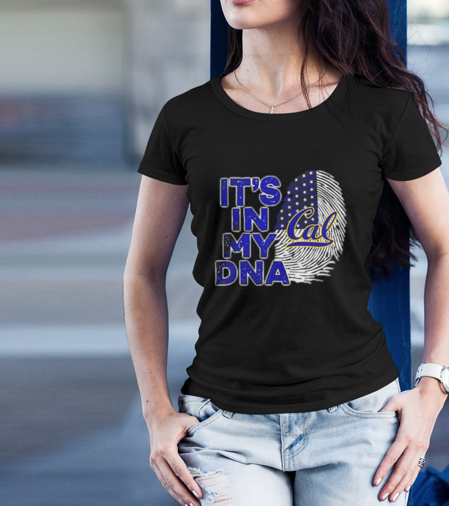 It's In My DNA Cal Golden Bears 2024 Fingerprint T-Shirt
