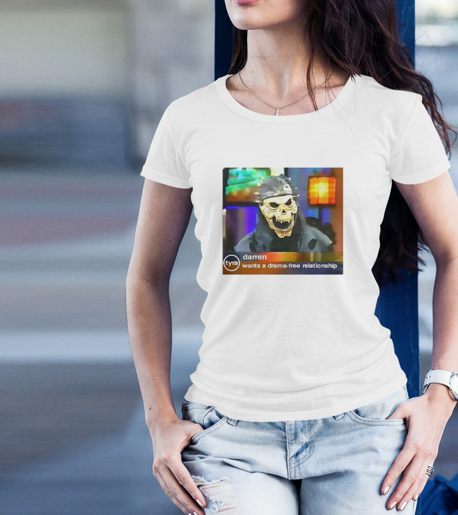Tyra Darren Wants A Drama-Free Relationship Skeleton Mask T-Shirt