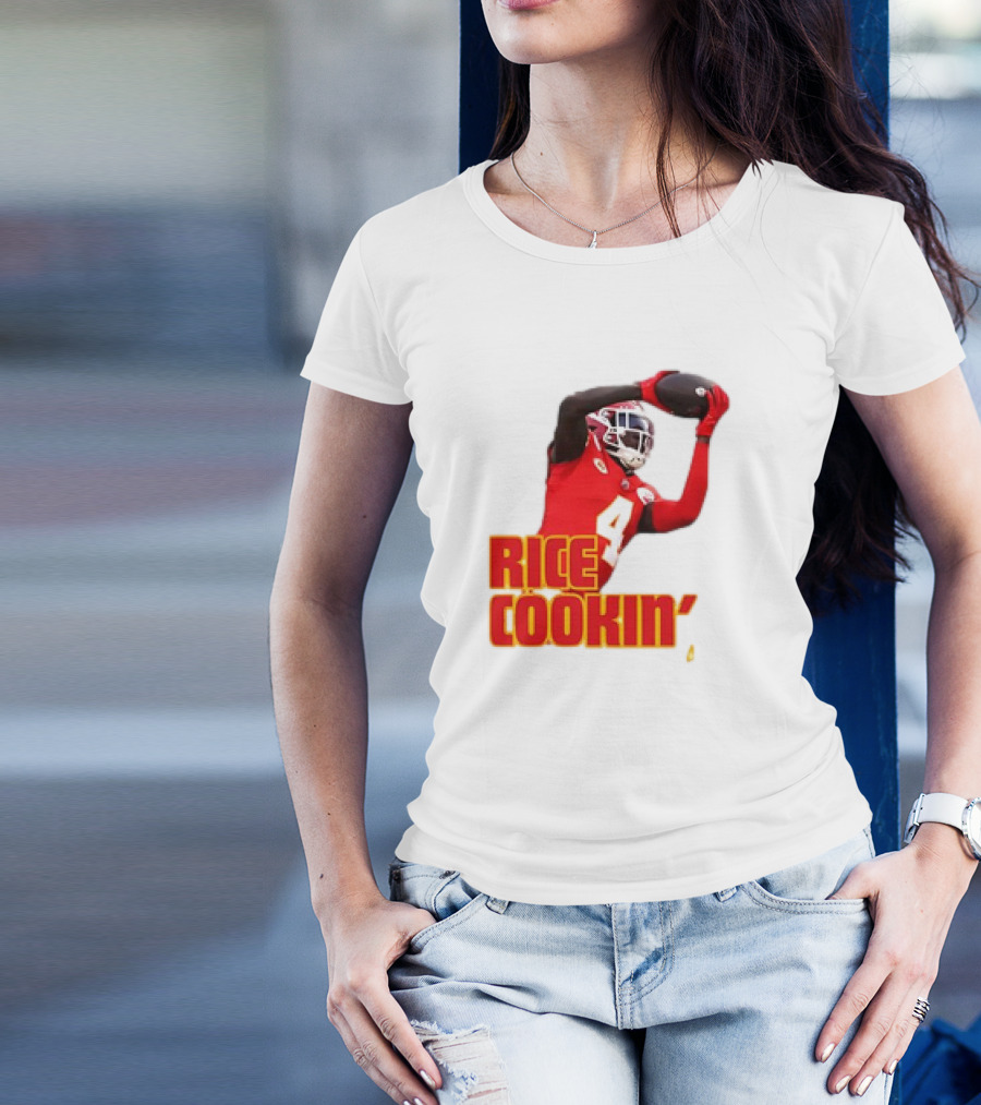 Rasheed Rice Cookin' Kansas City Chiefs Football WR1 T-Shirt