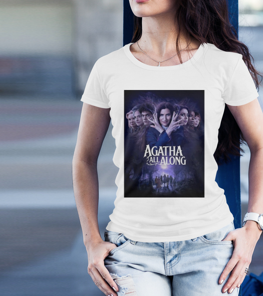 Agatha All Along Marvel Comics Agatha Harkness Movie Graphic WandaVision Poster Anthology Enchantment T-Shirt