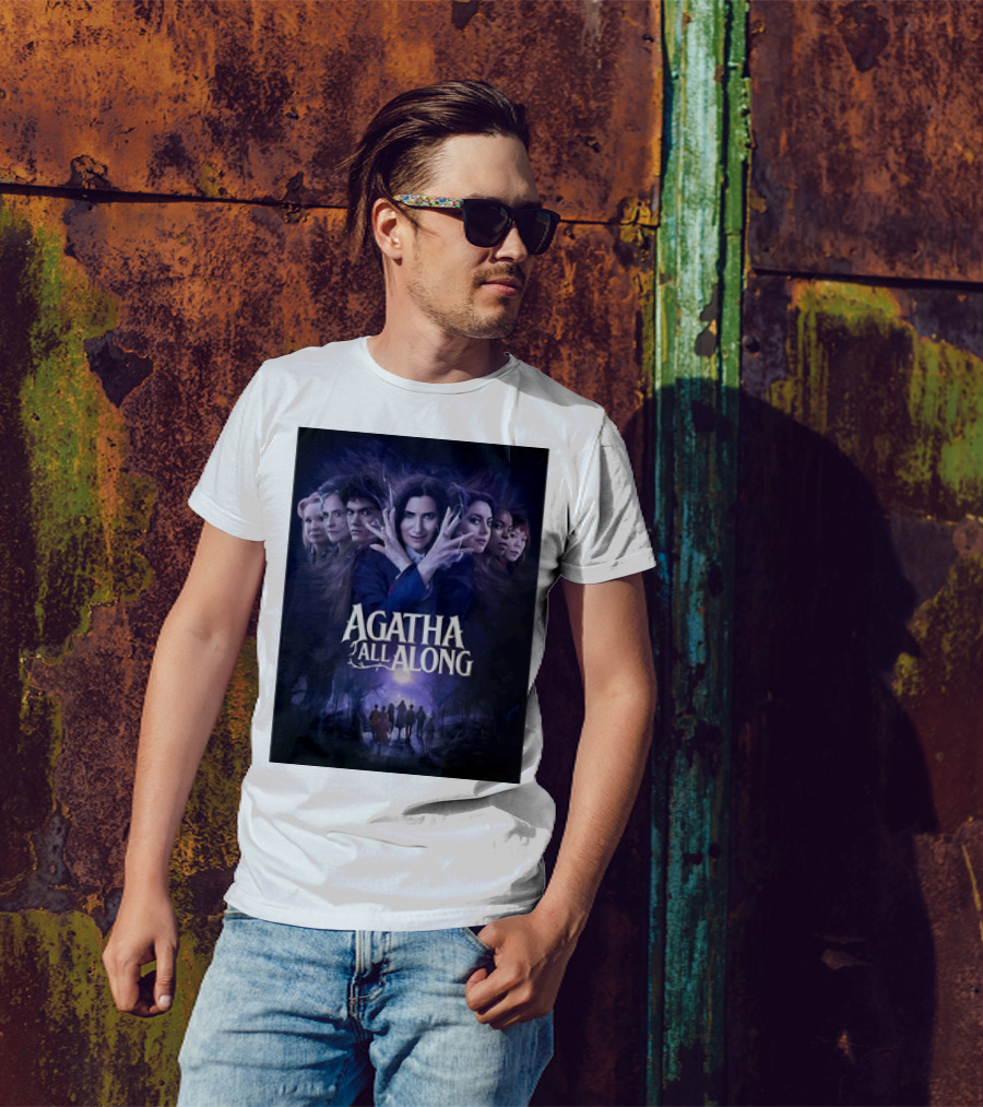 Agatha All Along Marvel Comics Agatha Harkness Movie Graphic WandaVision Poster Anthology Enchantment T-Shirt
