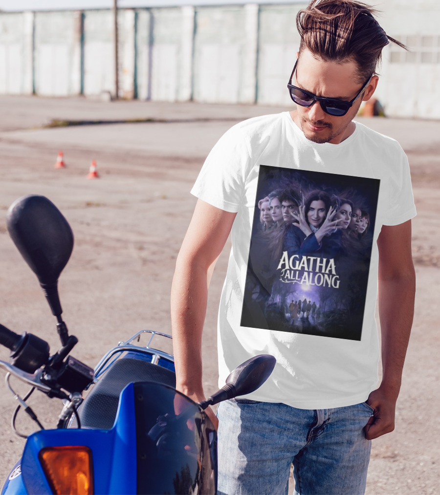 Agatha All Along Marvel Comics Agatha Harkness Movie Graphic WandaVision Poster Anthology Enchantment T-Shirt