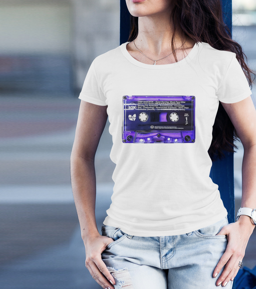 Chef Raekwon Purple Tape 1995 Loud Records Ghost Face Killer Featured Tracks T-Shirt