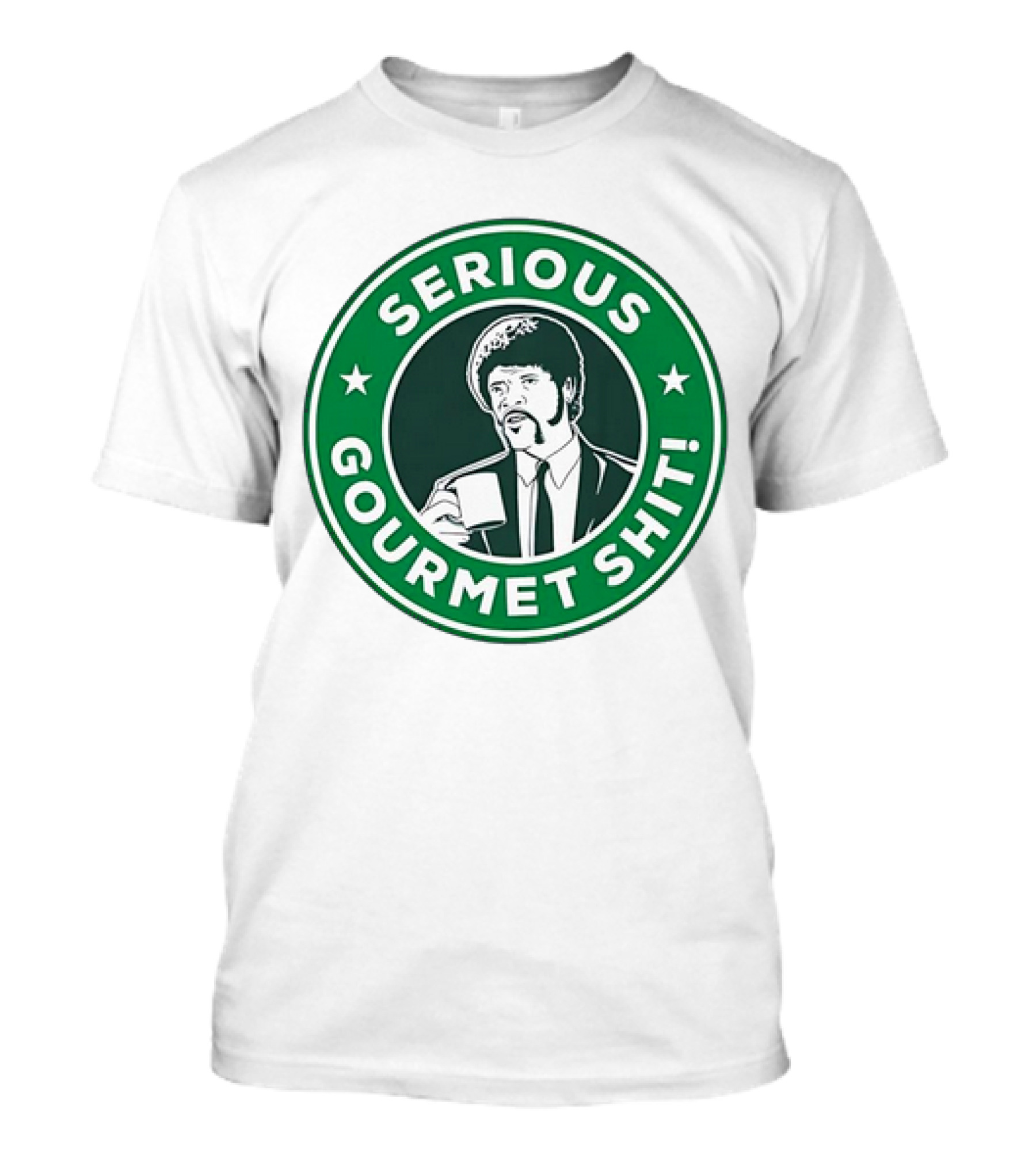 Serious Gourmet Shit Funny Logo Coffee Circle T-Shirt