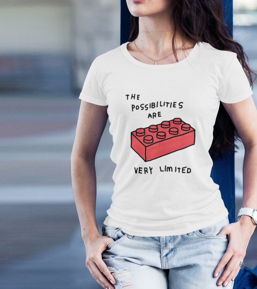 The Possibilities Are Very Limited Red Brick Block T-Shirt