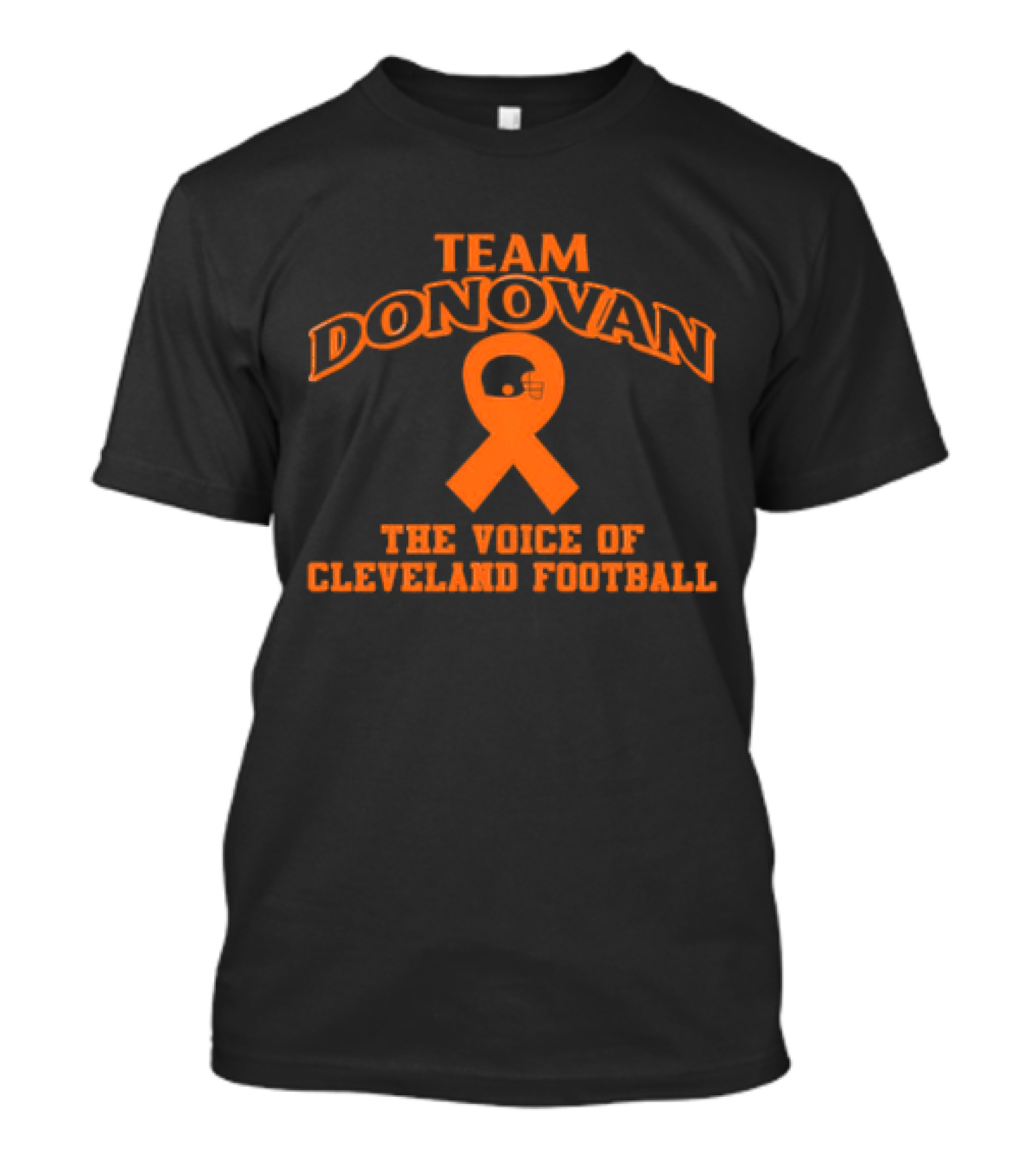 Team Donovan Cleveland Football Voice Ribbon Helmet T-Shirt