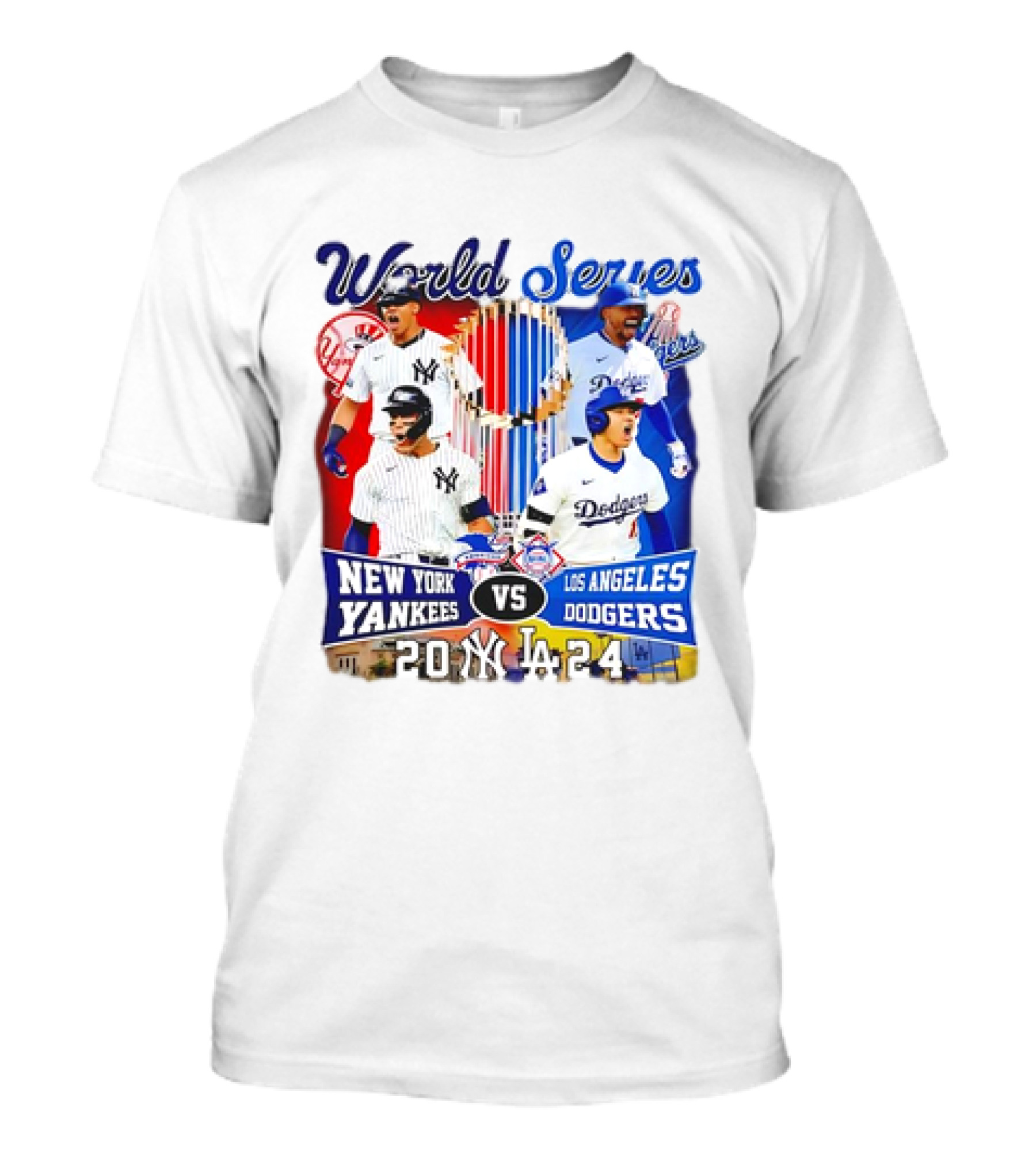 World Series 2024 New York Yankees Vs Los Angeles Dodgers T-Shirt
