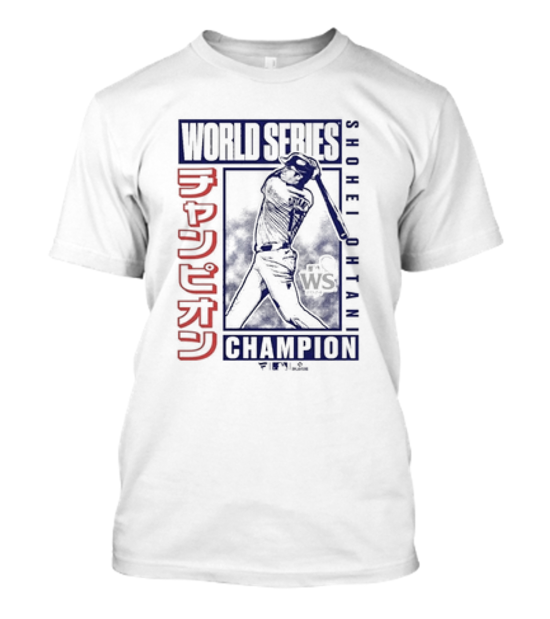 World Series Shohei Ohtani Champion Kanji Swing T-Shirt