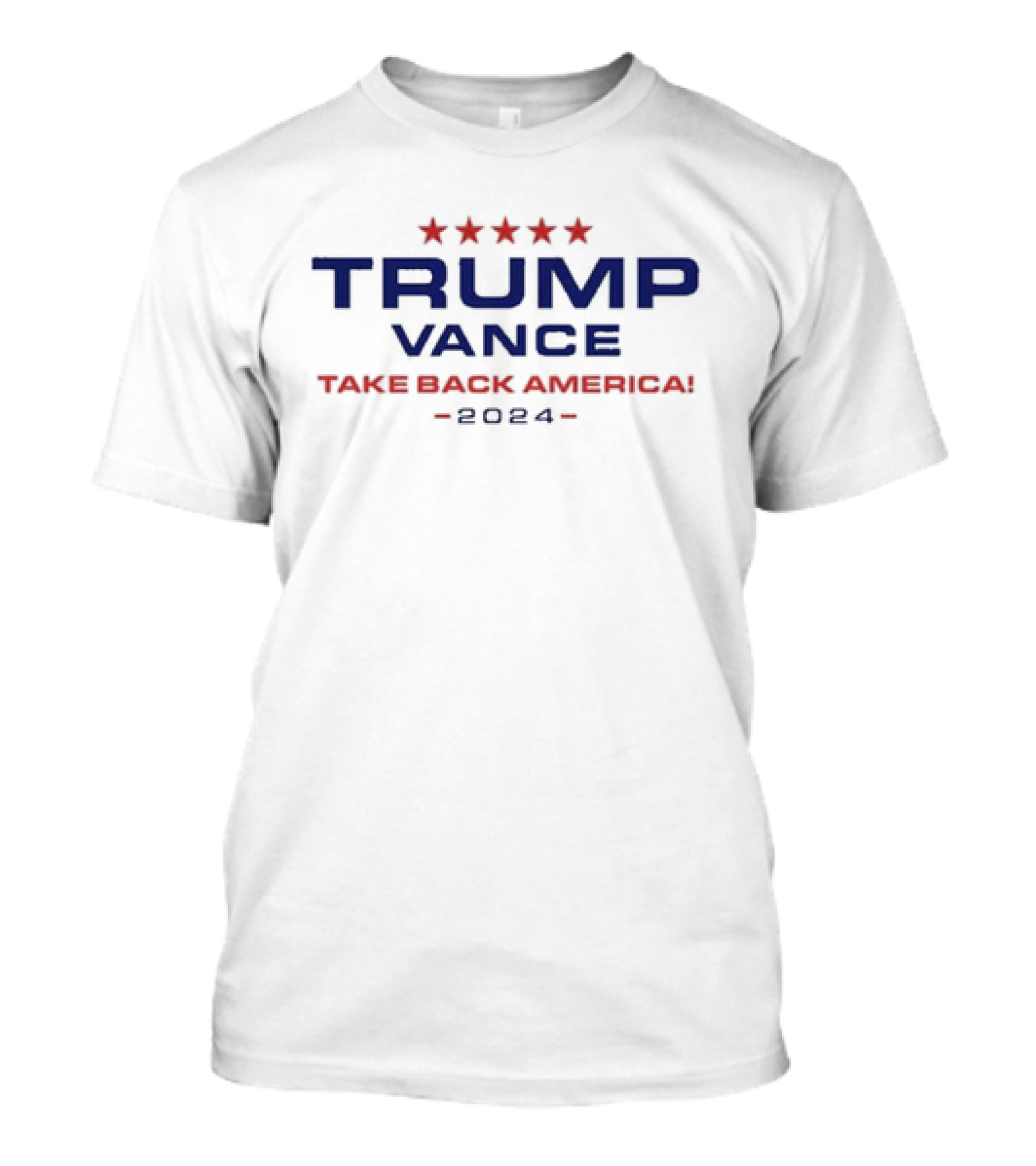Trump Vance 2024 Take Back America Five Stars T-Shirt