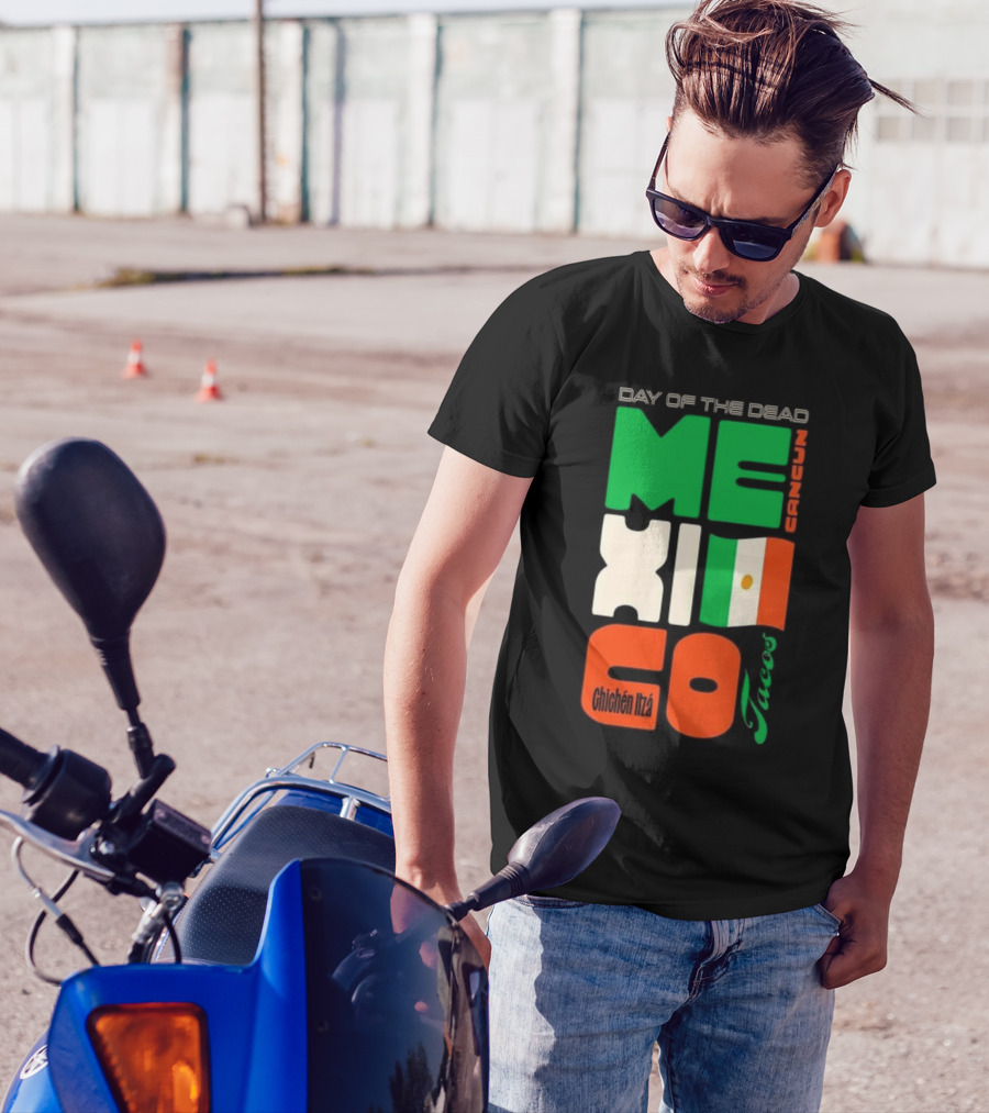 Day Of The Dead Mexico Cancun Tacos Chichén Itzá T-Shirt
