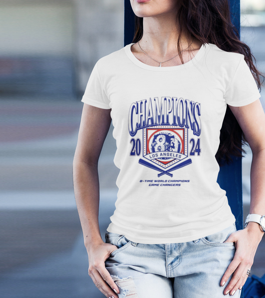 Champions 2024 Los Angeles 8-Time World Champions Game Changers T-Shirt