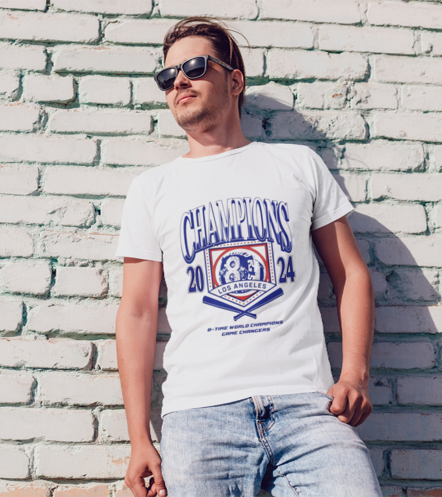 Champions 2024 Los Angeles 8-Time World Champions Game Changers T-Shirt