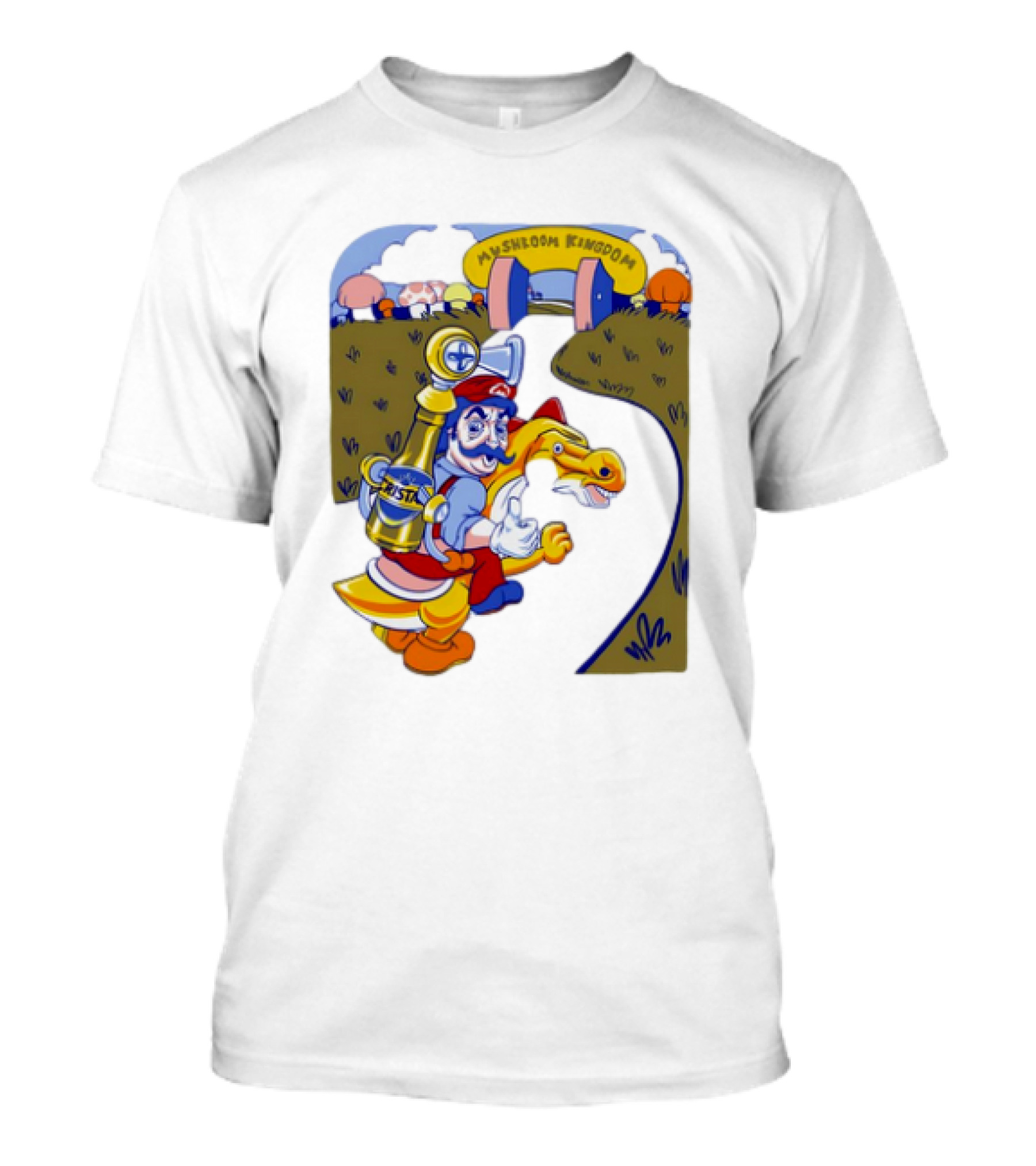 Nice Of The Princess To Invite Us Mushroom Kingdom 4th Geary Super Mario T-Shirt