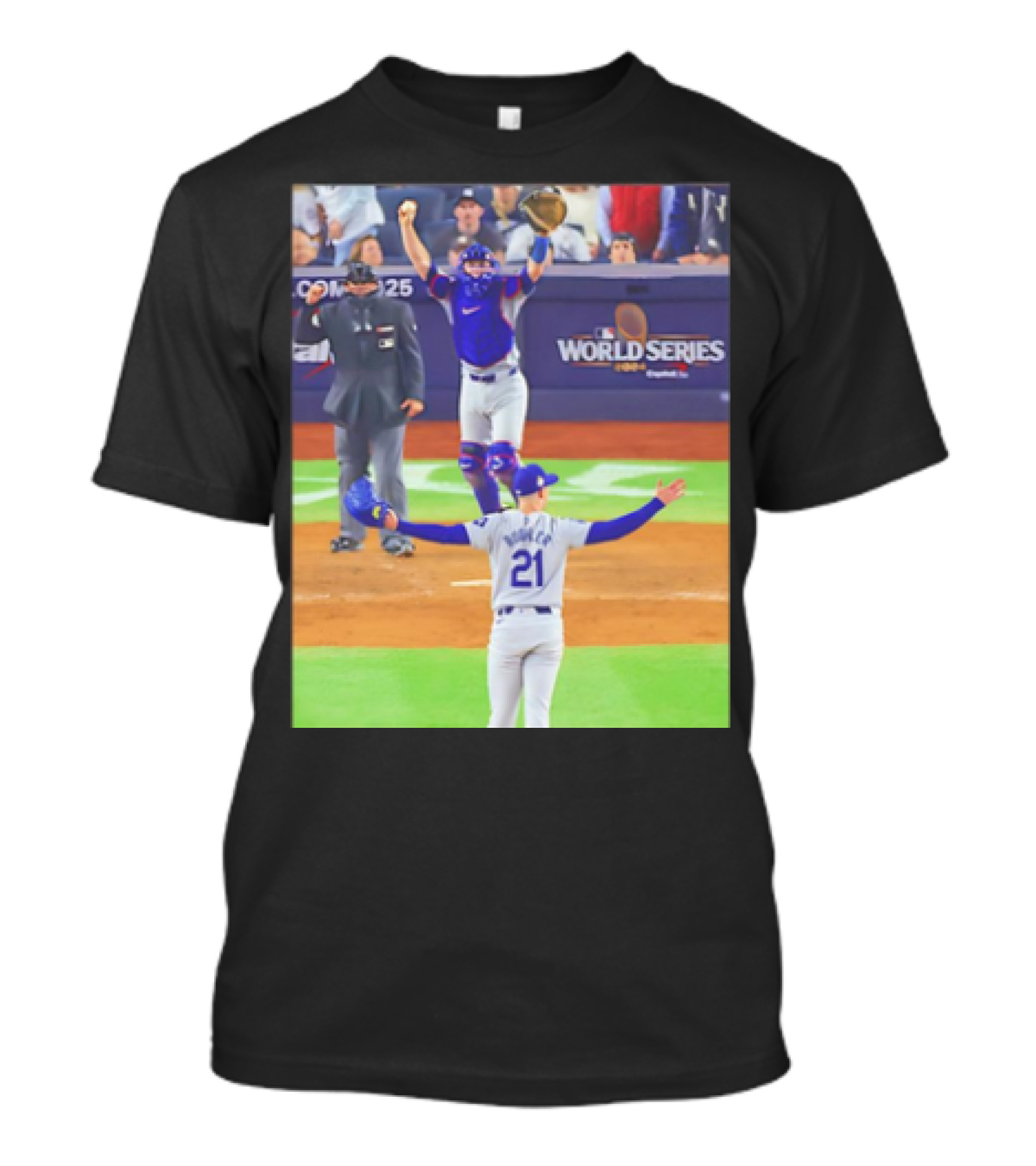 Walker Buehler Los Angeles Dodgers World Series Champions Celebration T-Shirt