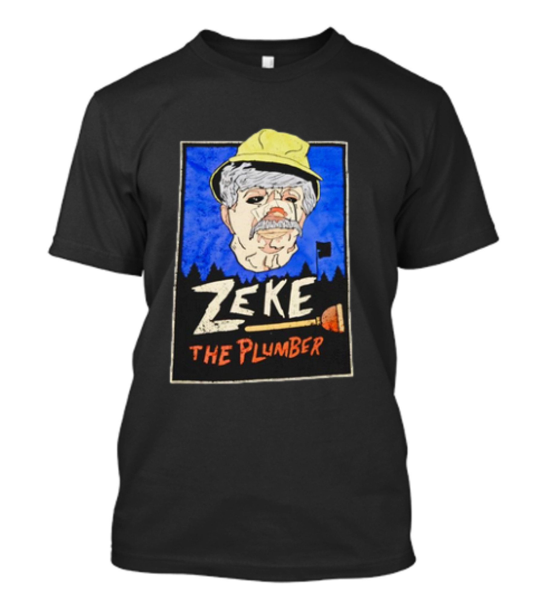 Zeke The Plumber Horror Character T-Shirt