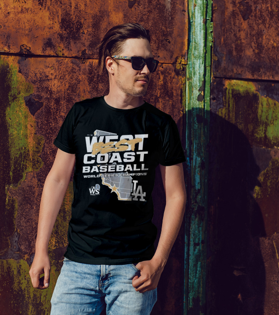 Best West Coast Baseball LA Dodgers 2024 World Series Champions WS T-Shirt