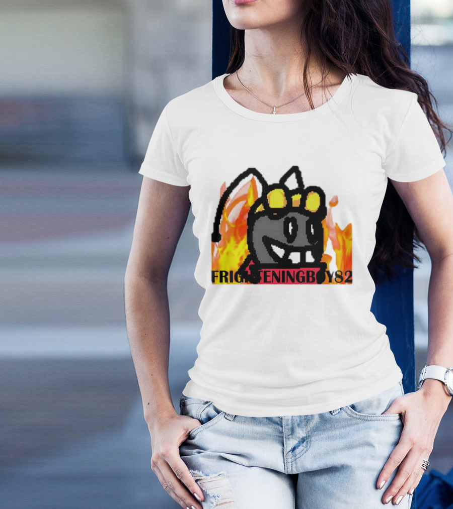 Moth FrighteningBoy82 Fire Background T-Shirt