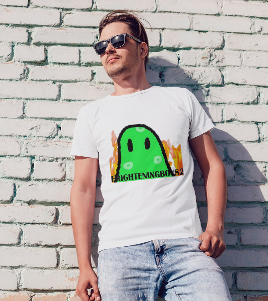 FRIGHTENINGBOY82 Slime With Fire Background T-Shirt