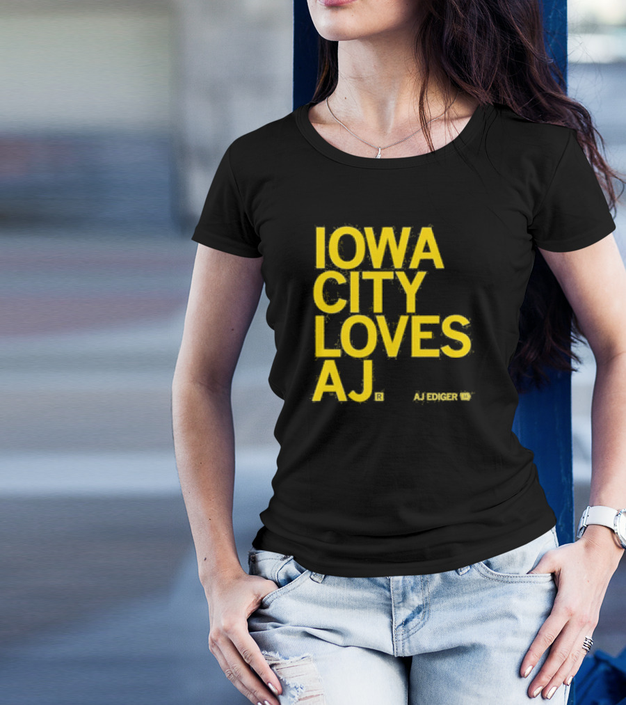 Iowa City Loves AJ Ediger T-Shirt