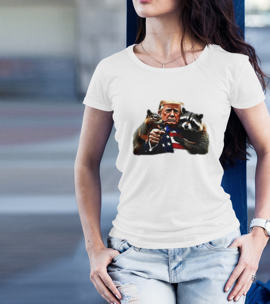 Trump Squirrel Raccoon Patriot T-Shirt