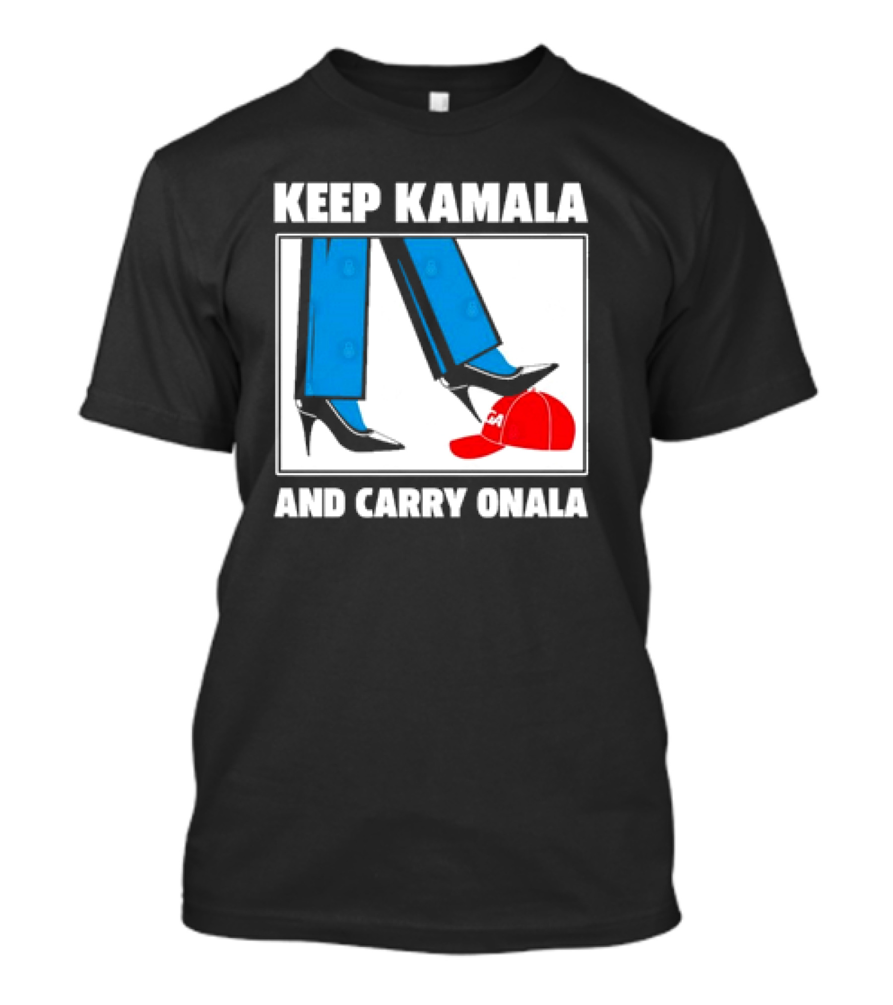 Keep Kamala And Carry On Ala Stepping On MAGA Hat T-Shirt