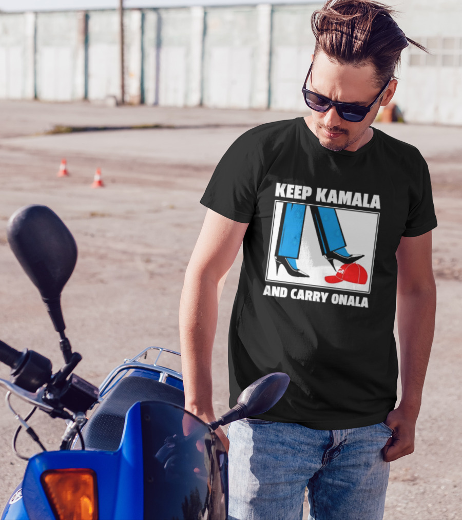 Keep Kamala And Carry On Ala Stepping On MAGA Hat T-Shirt