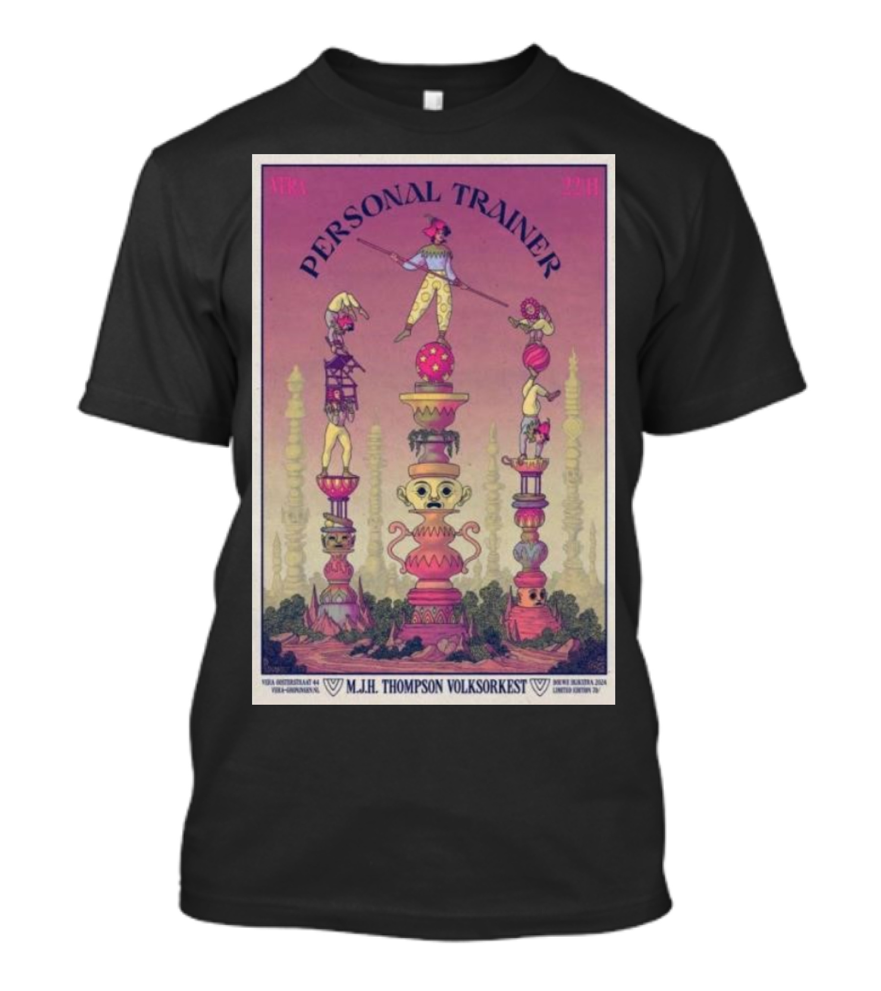 M.J.H. Thompson Volksorkest Personal Trainer Vera Nov 22 2024 Psychedelic T-Shirt