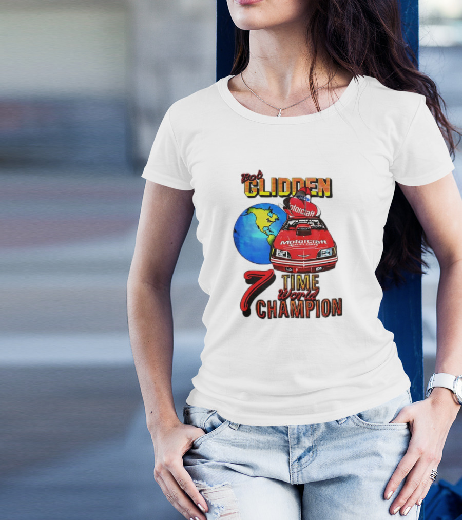 Bob Glidden Motorcraft Racing 7 Time World Champion T-Shirt