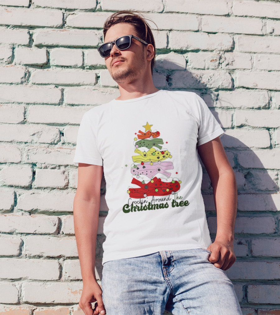 Crockin' Around The Christmas Tree Crocs Holiday T-Shirt