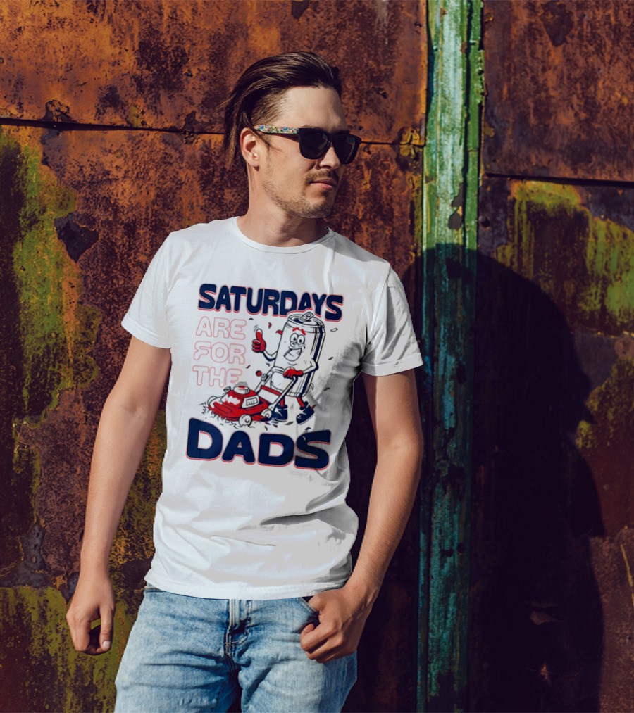 Saturdays Are For The Dads Can Mowing Mower T-Shirt