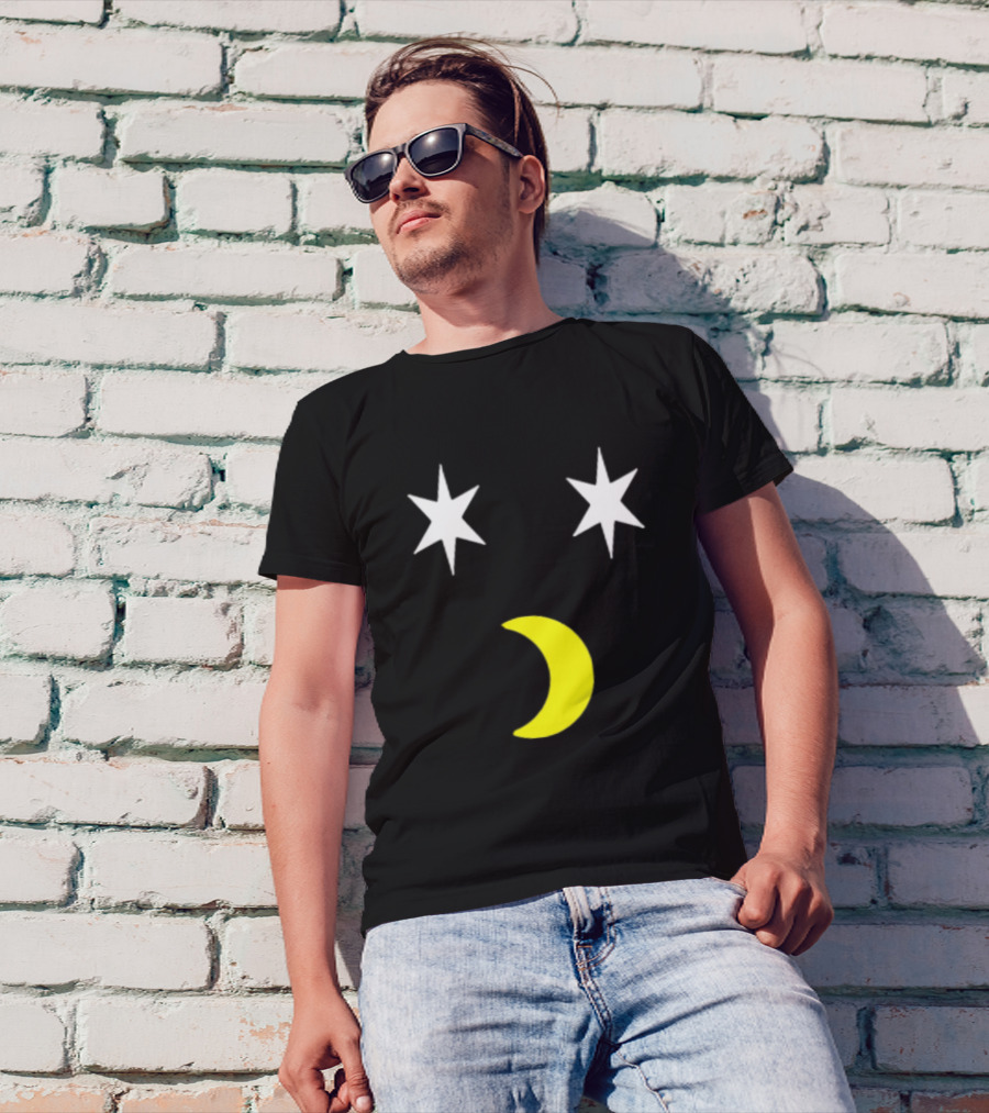 Stars And Crescent Moon Kamala Body Paint T-Shirt