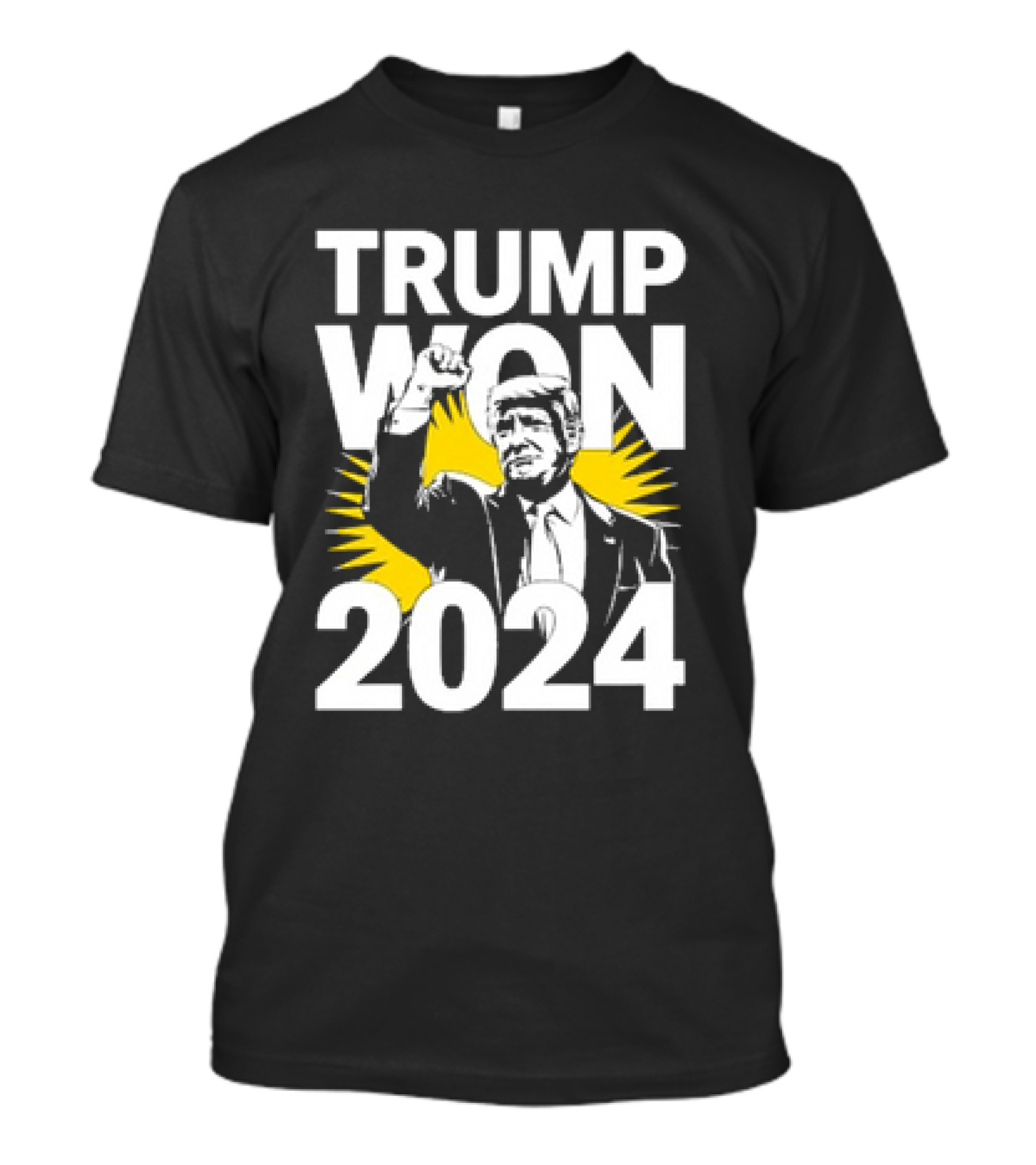 Trump Won 2024 Fiery Fist T-Shirt