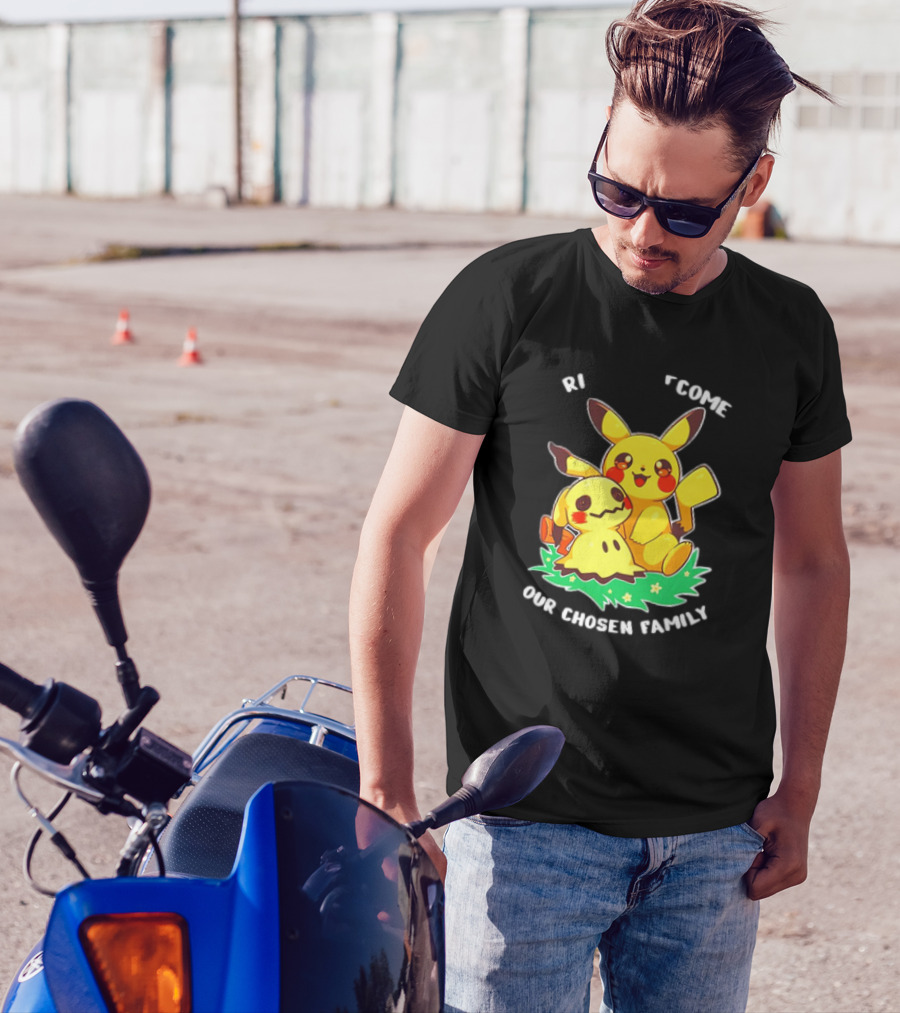 Pikachu And Mimikyu Become Our Chosen Family T-Shirt