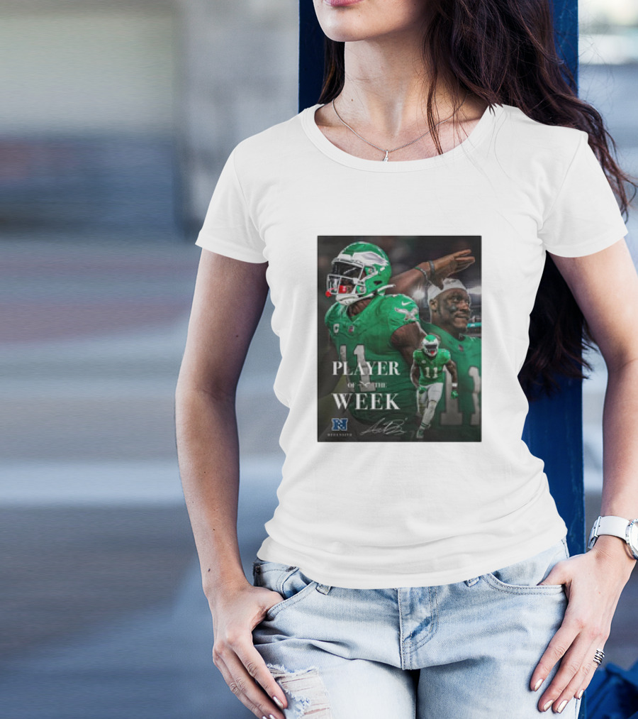 Arthur Juan Brown Philadelphia Eagles NFL Player Of The Week T-Shirt