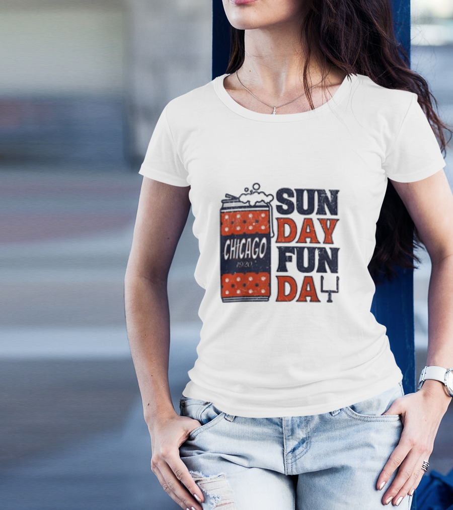 Chicago Sunday Fun Day 1923 Football Can T-Shirt