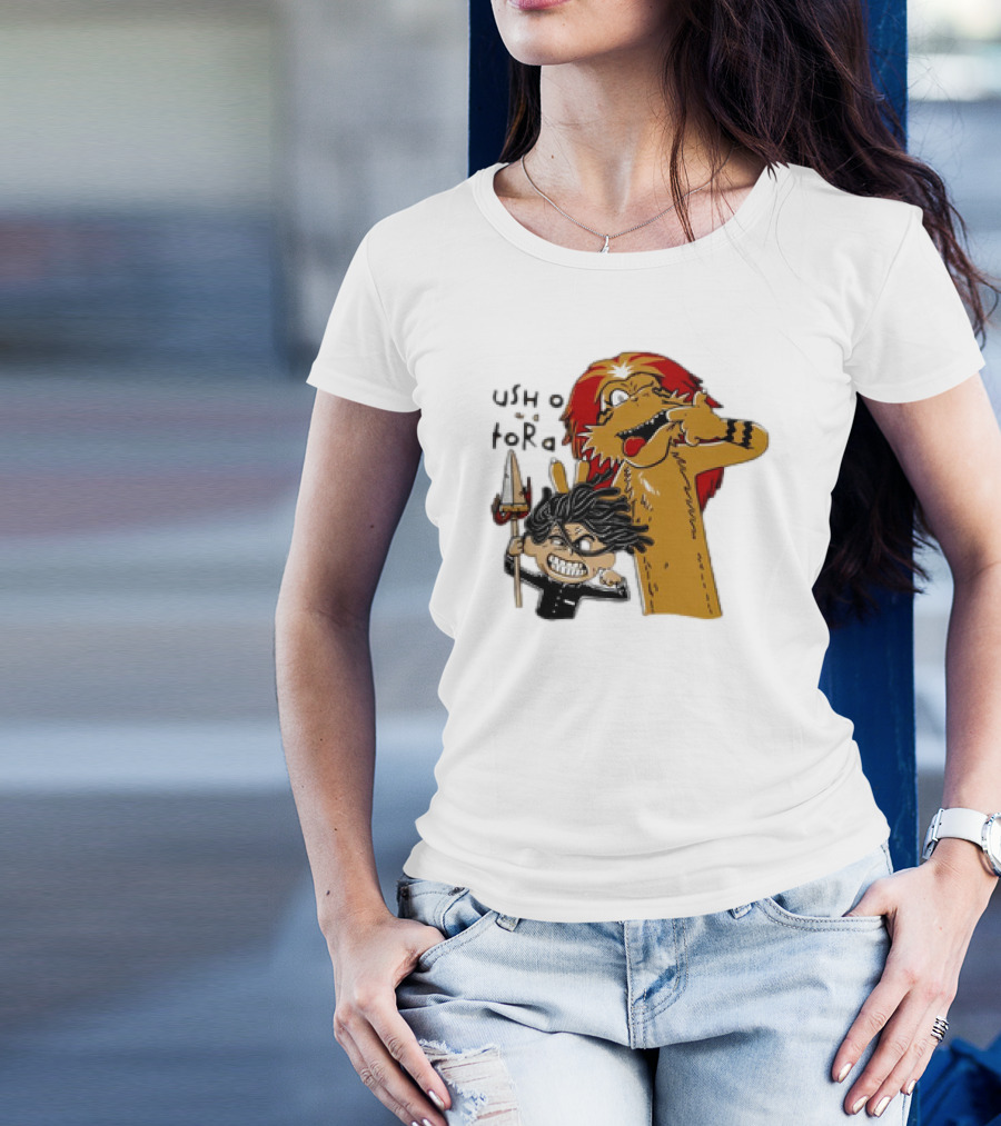 Ushio And Tora Calvin And Hobbes Mashup Tide And Tiger T-Shirt