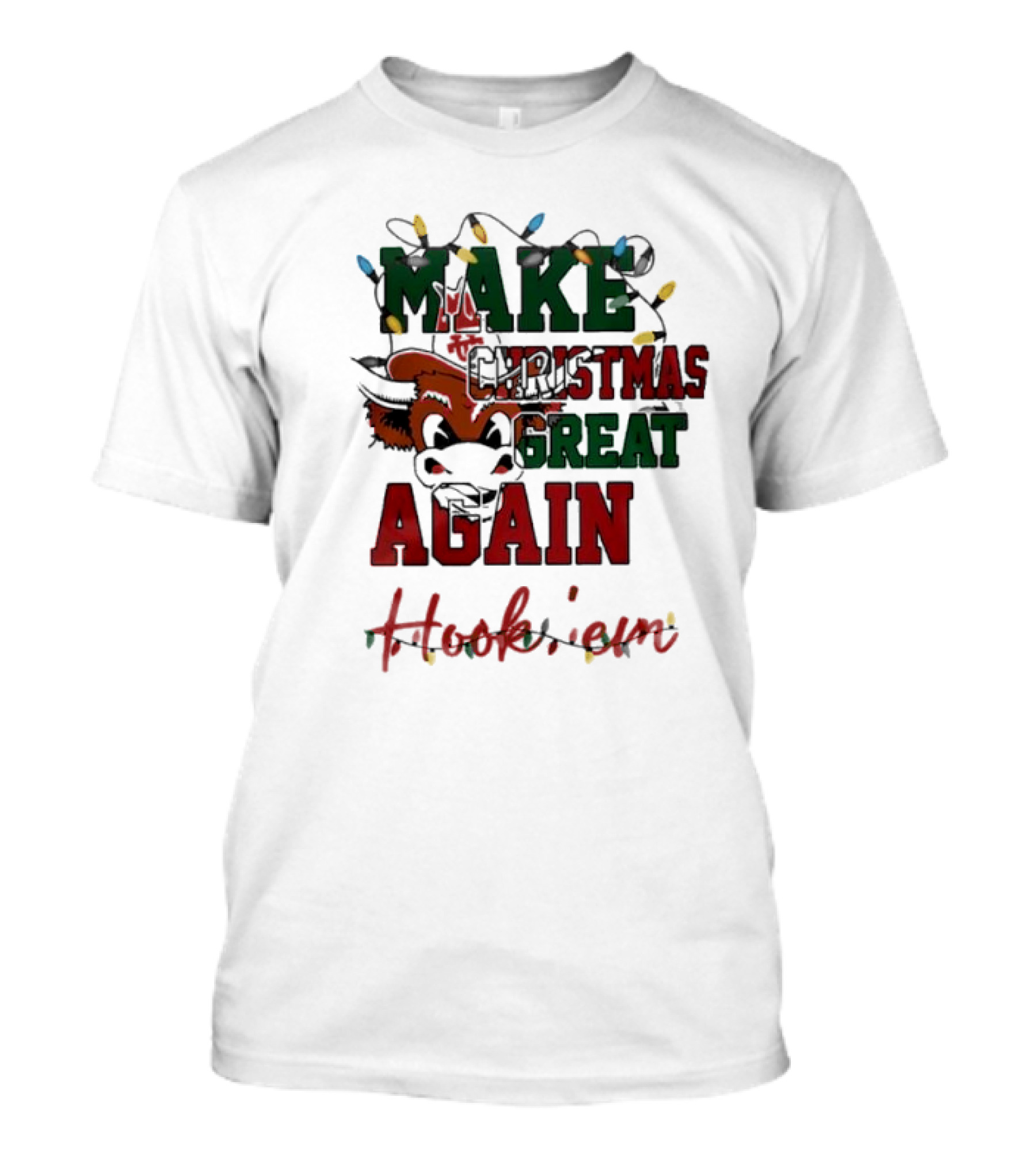 Texas Longhorns Make Christmas Great Again Hook 'Em T-Shirt